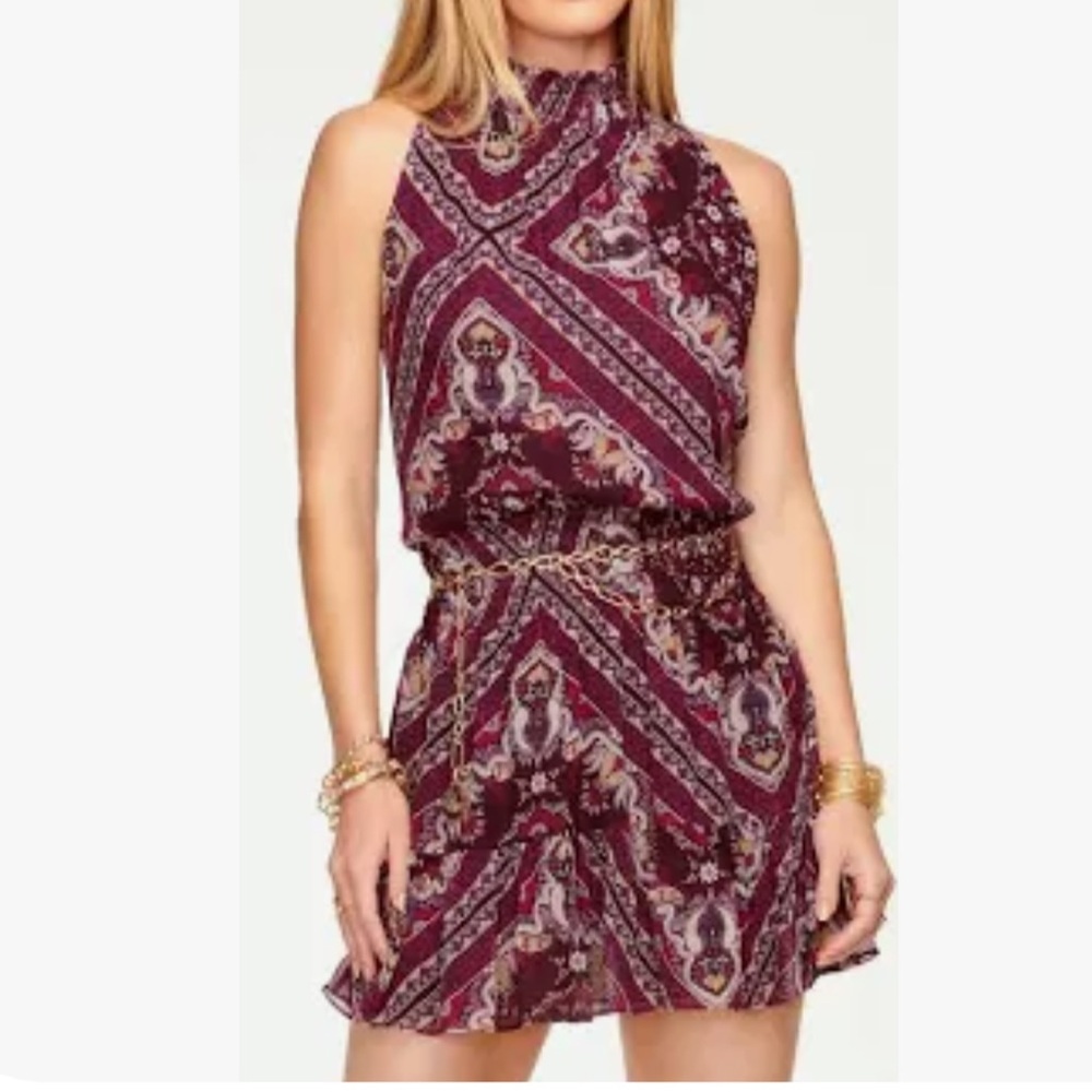 Ramy Brook‎ Chrissie
Medallion Print Shirred Silk